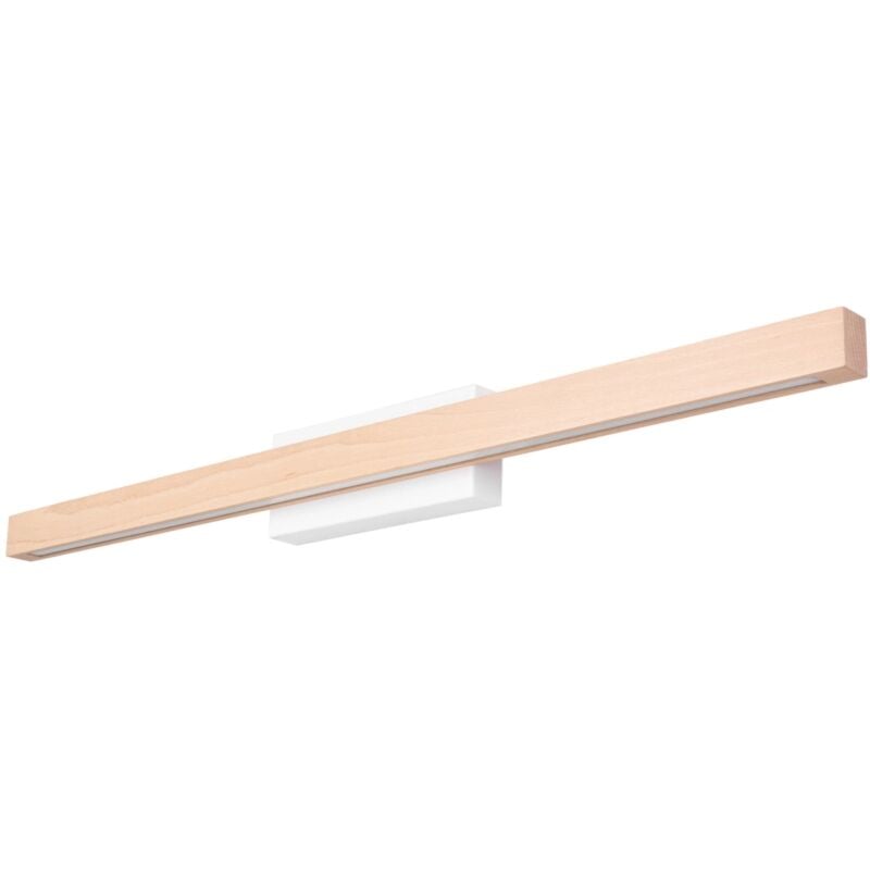 foto del prodotto applique da muro onli dora metallo e legno led 40x5,6x8 cm