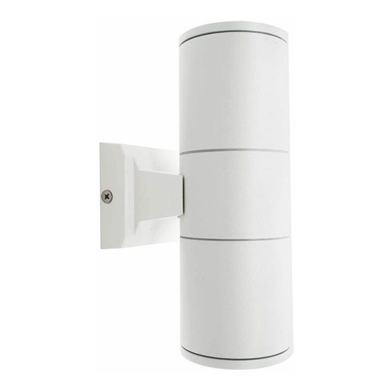 foto del prodotto applique da parete a doppia luce giardino esterno 2 x porta faretto gu10 es01b