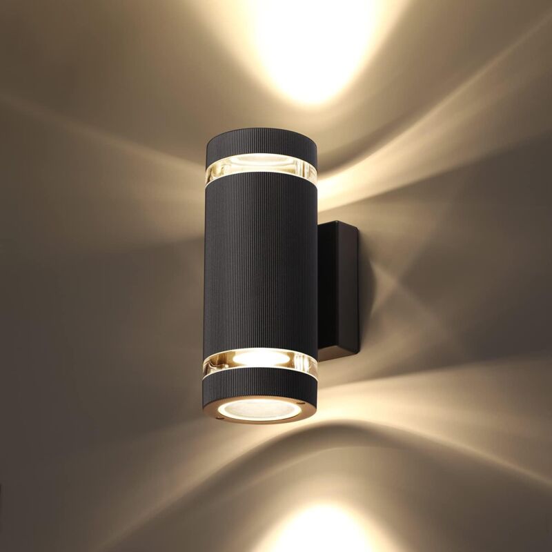 foto del prodotto applique da parete a led applique da parete a led per esterni, lampada esterna impermeabile ip65, illuminazione da parete moderna in alluminio 3000k