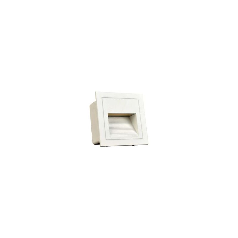 foto del prodotto applique da parete a led da incasso set da 4, bianco freddo, ip65, alluminio, illuminazione per scale e gradini