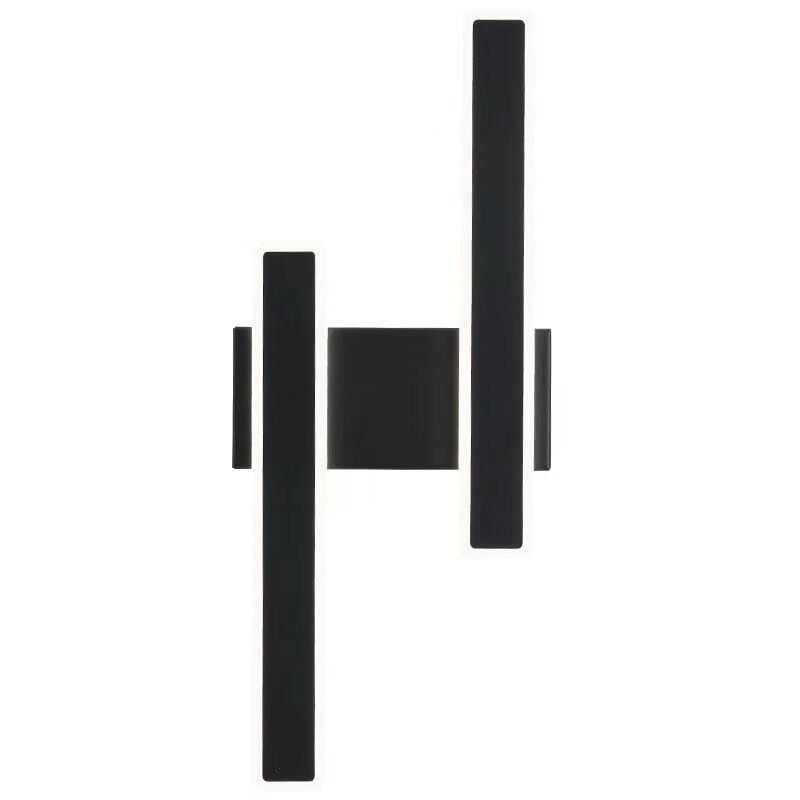 foto del prodotto applique da parete a led doppia in acrilico goeco design rettangolare, bianco, 46x18 cm, luce calda 3000k, 16w, ideale per soggiorno e corridoio