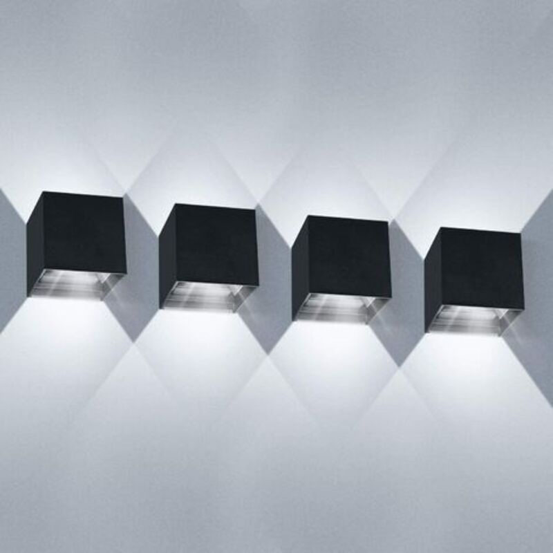 foto del prodotto applique da parete a led per interni da 12 w, ip65, impermeabile, per esterni, con angolo di fascio regolabile, moderna lampada da parete, bianco