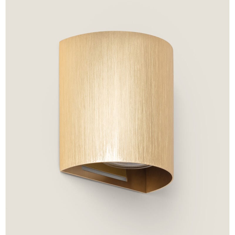 foto del prodotto applique da parete alluminio adonai oro