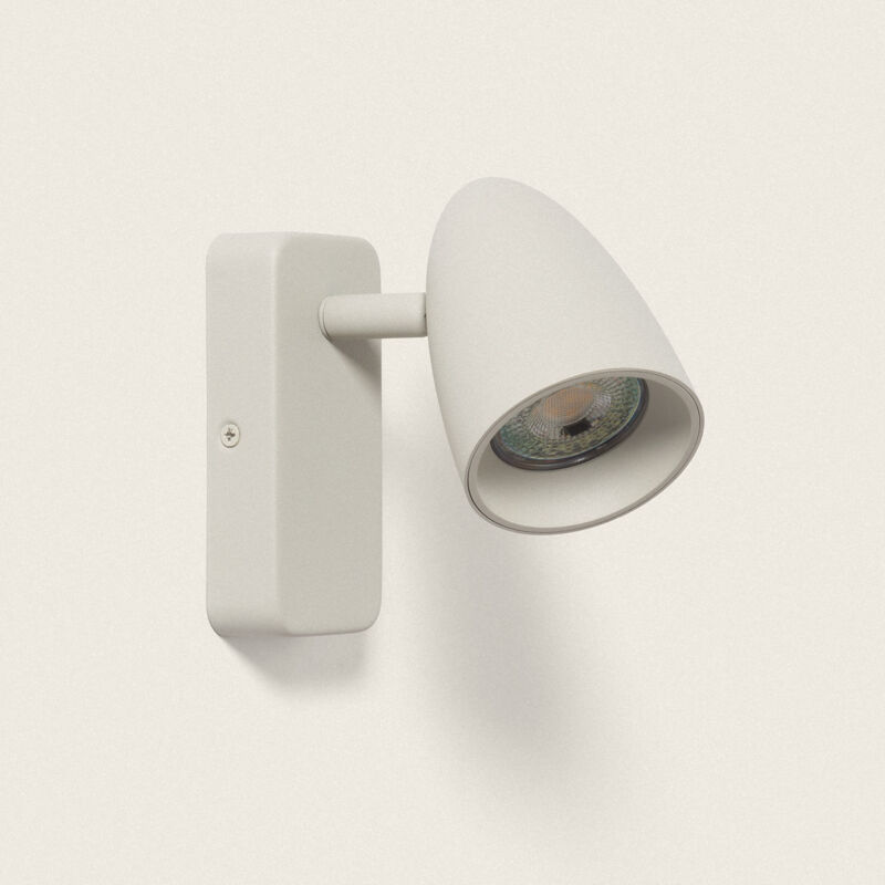 foto del prodotto applique da parete alluminio rettangolare adrien 1 faretto grigio pietra