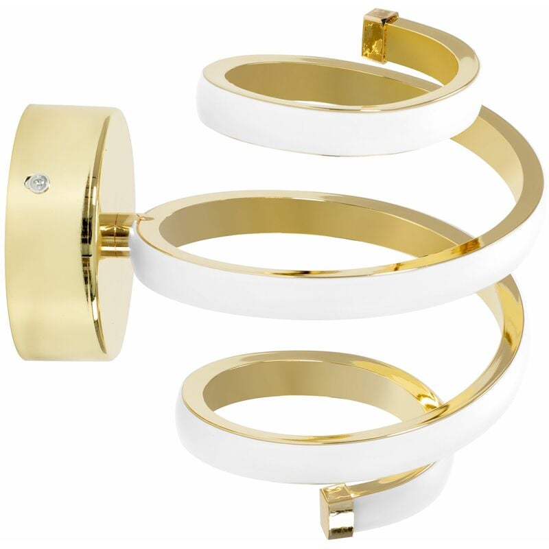 foto del prodotto applique da parete app1047 w oro led spirale 1 punti luce 16w 20x15,5x18cm