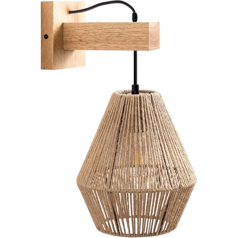 foto del prodotto applique da parete app1149 1w wood e27