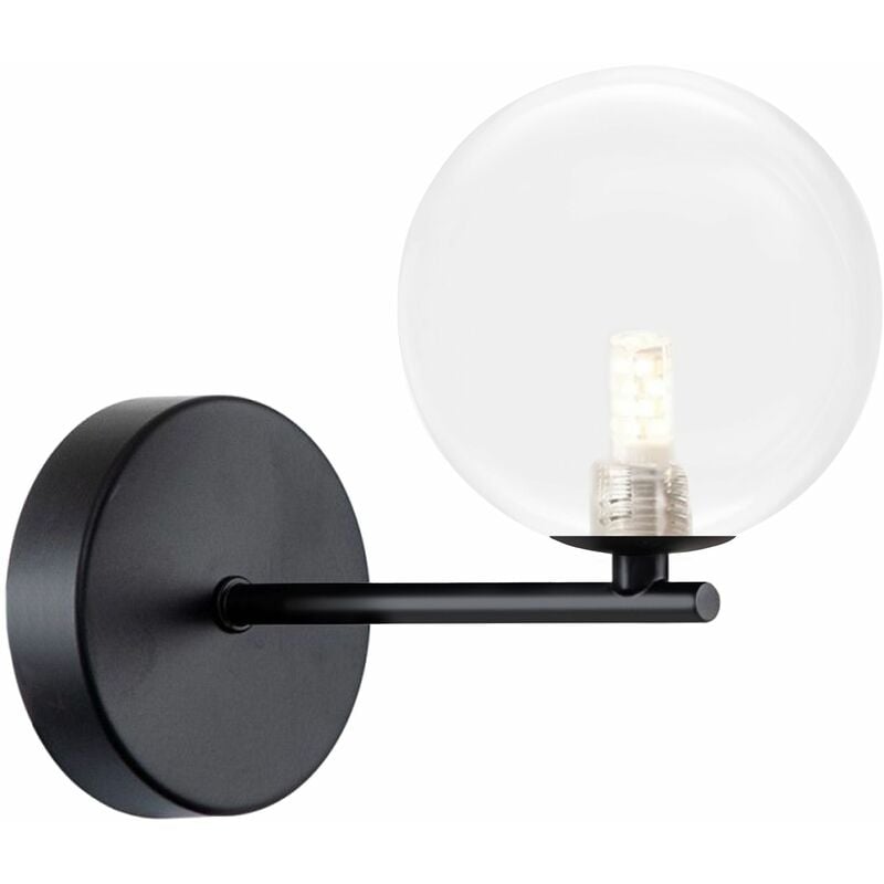 foto del prodotto applique da parete app1160-1wblack e27