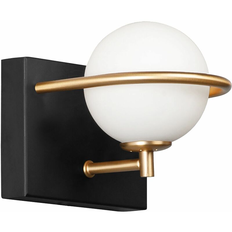foto del prodotto applique da parete app1220-1w black gold g9