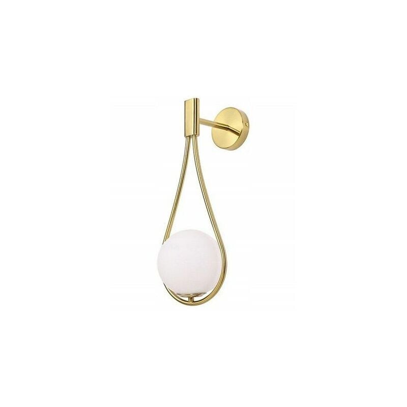 foto del prodotto applique da parete app603 1w sfera oro 1 punti luce g9 15,5x12x40cm