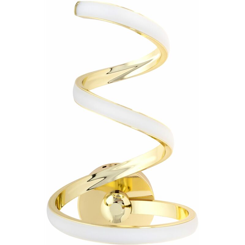 foto del prodotto applique da parete app830 w spring up oro led spirale 1 punti luce 18 w 17x30cm