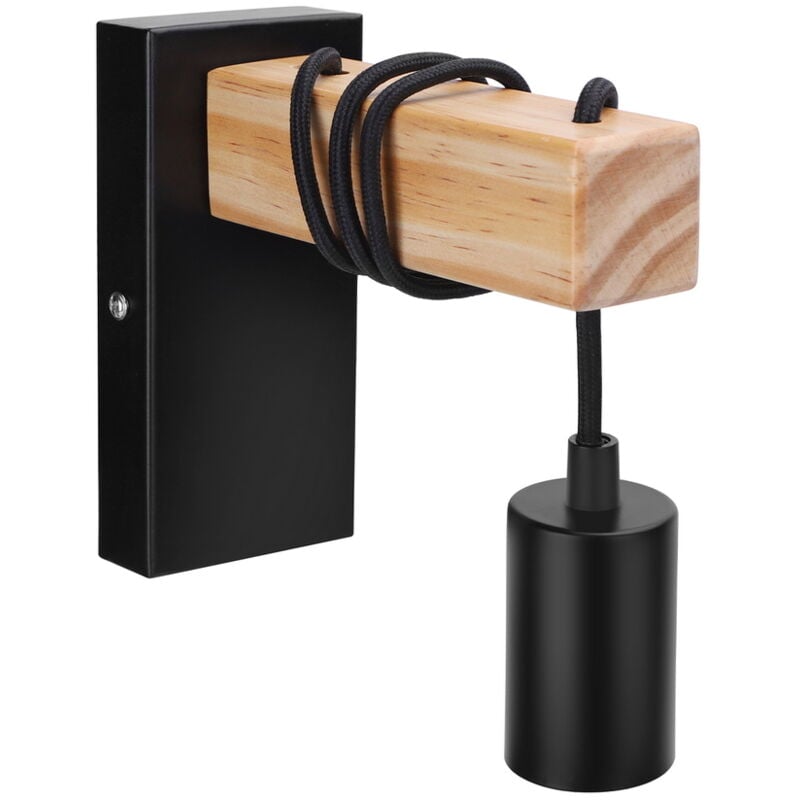 foto del prodotto applique da parete bough nero 1 x e27 aigostar