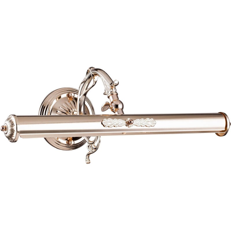 foto del prodotto applique da parete classico picasso metallo oro 2 luci e14 25w