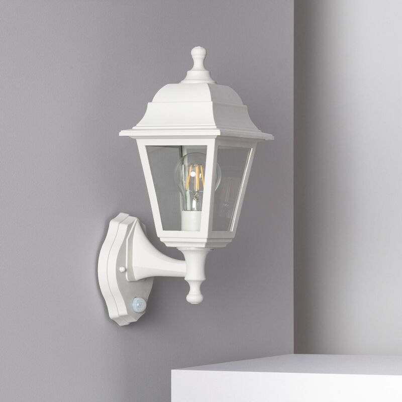 foto del prodotto applique da parete con sensore di movimento mini villa bianco