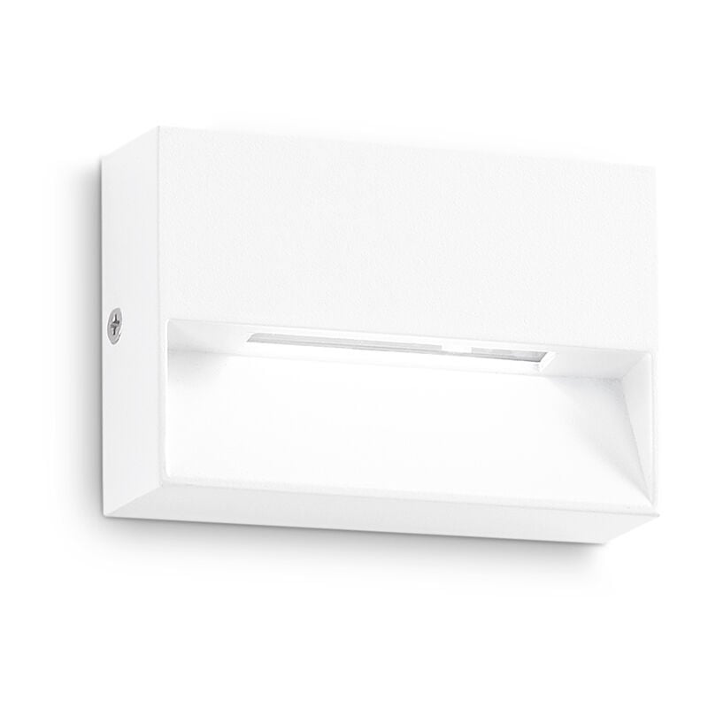 foto del prodotto applique da parete contemporanea dedra alluminio bianco led 1,5w 3000k ip65