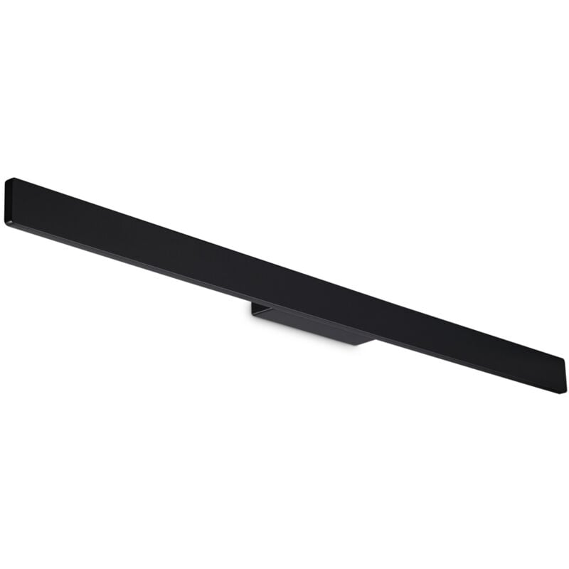 foto del prodotto applique da parete contemporanea linea alluminio nero led 20w 3000k ip54