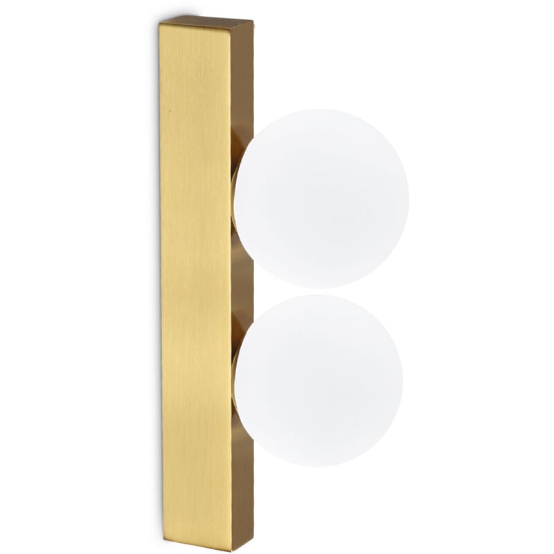 foto del prodotto applique da parete contemporanea ping pong metallo ottone led 6w 3000k ip20