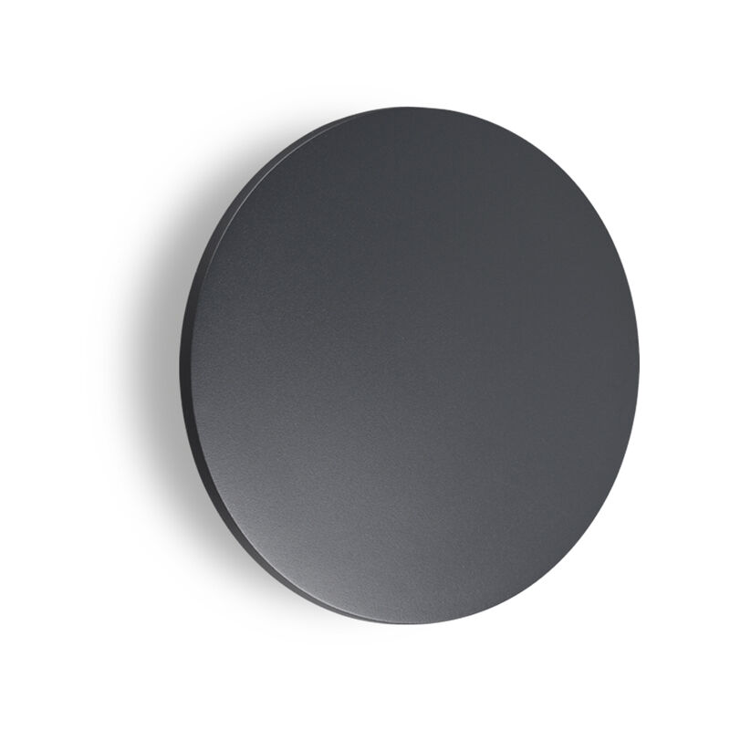 foto del prodotto applique da parete contemporanea punto alluminio nero led 16w 3000k ip54