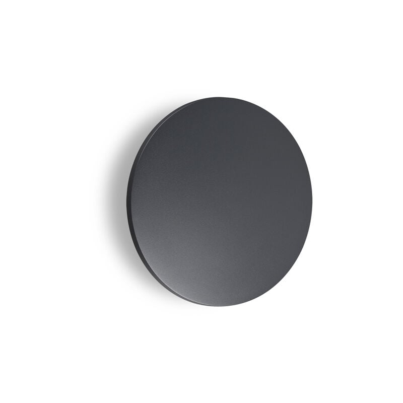 foto del prodotto applique da parete contemporanea punto alluminio nero led 9w 3000k ip54