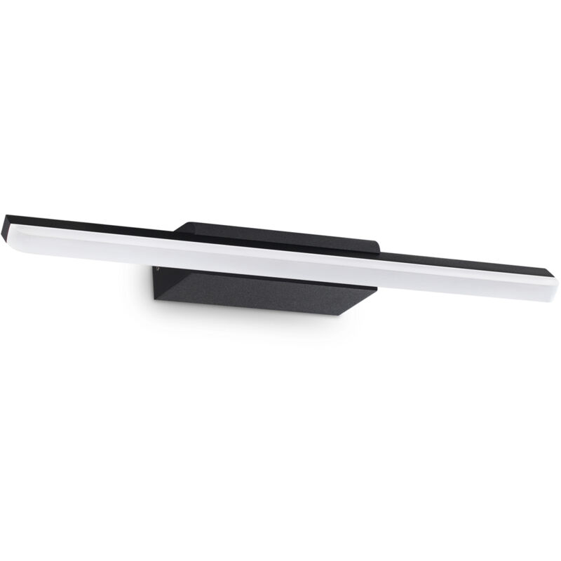 foto del prodotto applique da parete contemporanea riflesso metallo nero led 11w 3000k ip44