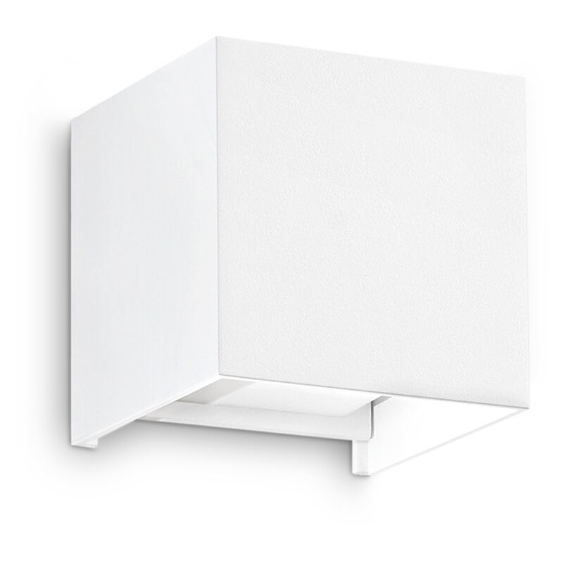 foto del prodotto applique da parete contemporaneo atom alluminio bianco led 12w 3000k ip54