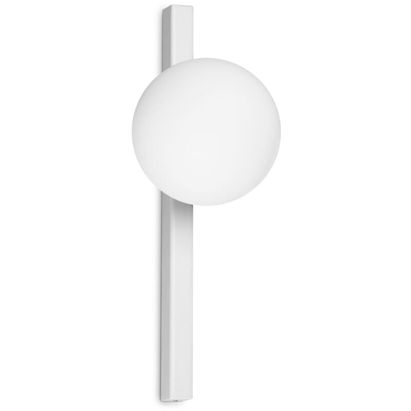 foto del prodotto applique da parete contemporaneo binomio metallo bianco 1 luce g9 4w 3000k ip20