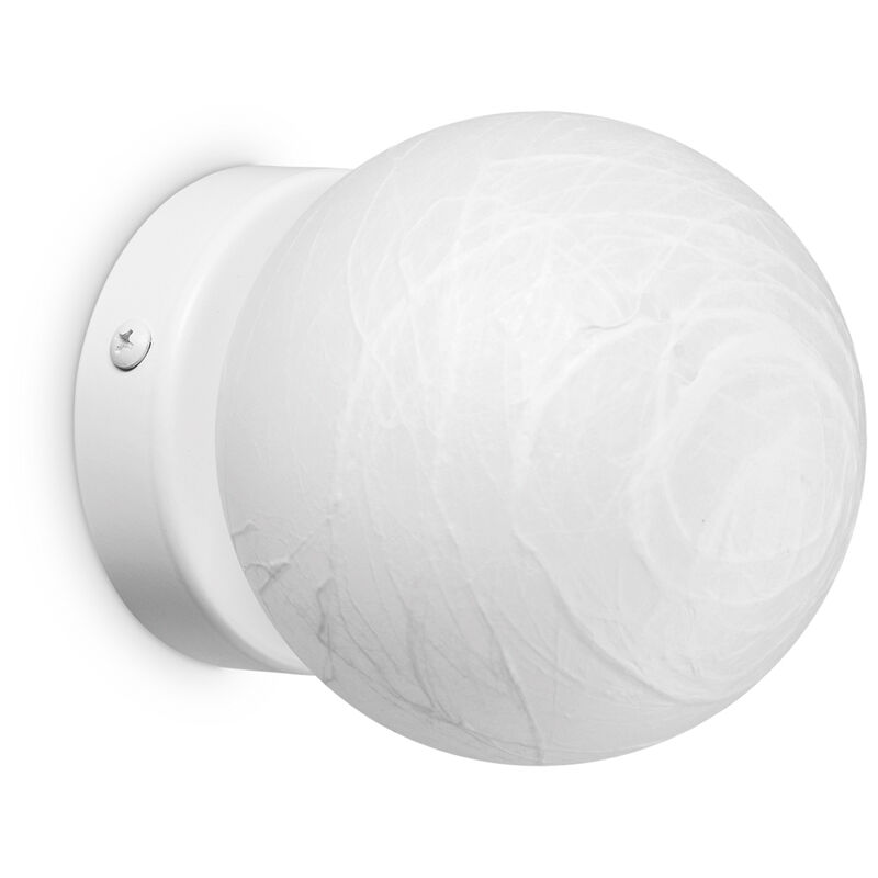 foto del prodotto applique da parete contemporaneo carta metallo bianco 1 luce g9 15w 3000k ip20