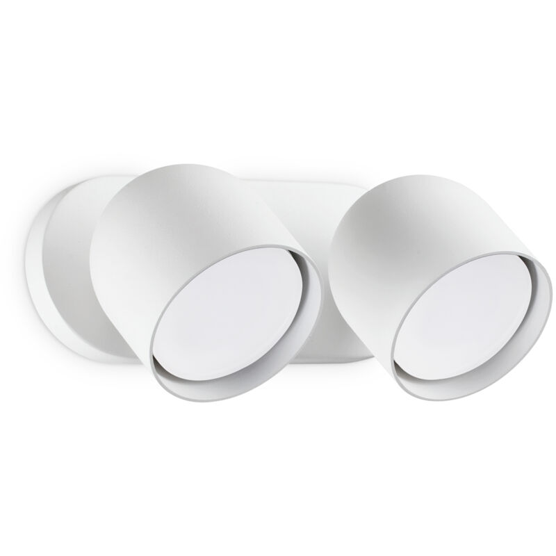 foto del prodotto applique da parete contemporaneo dodo metallo bianco 2 luci gx53 15w 3000k ip20