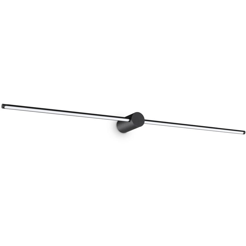 foto del prodotto applique da parete contemporaneo filo alluminio nero led 16w 3000k ip44