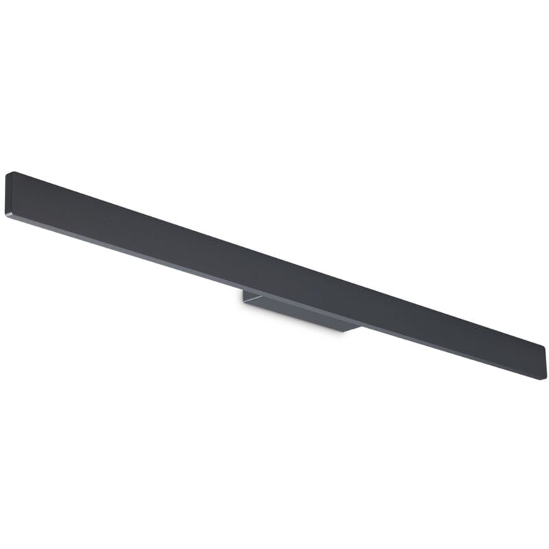 foto del prodotto applique da parete contemporaneo linea alluminio nero led 20w 3000k ip54