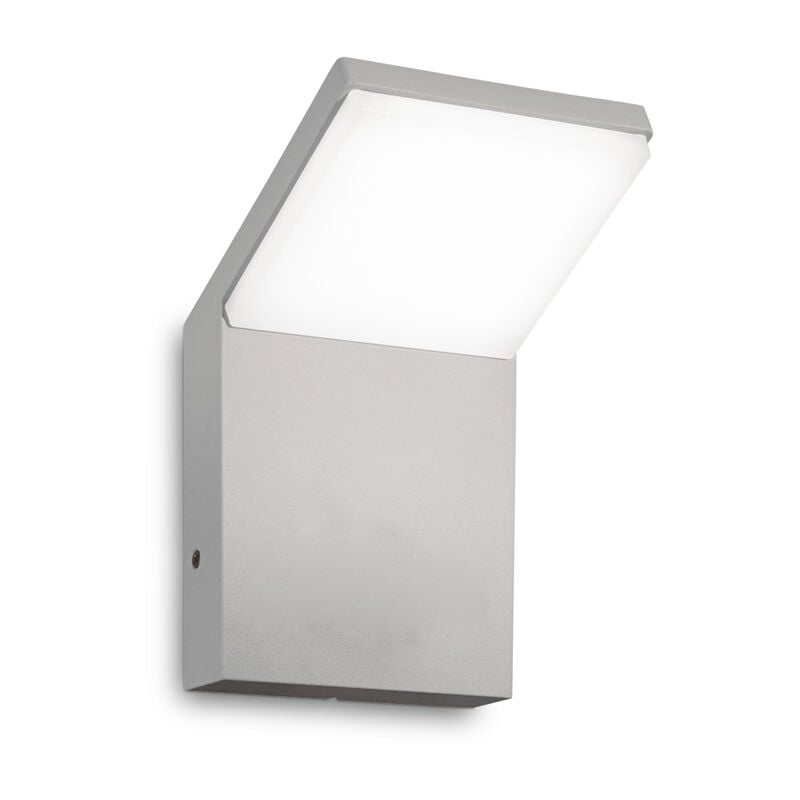 foto del prodotto applique da parete contemporaneo style alluminio grigio led 9w 4000k ip54