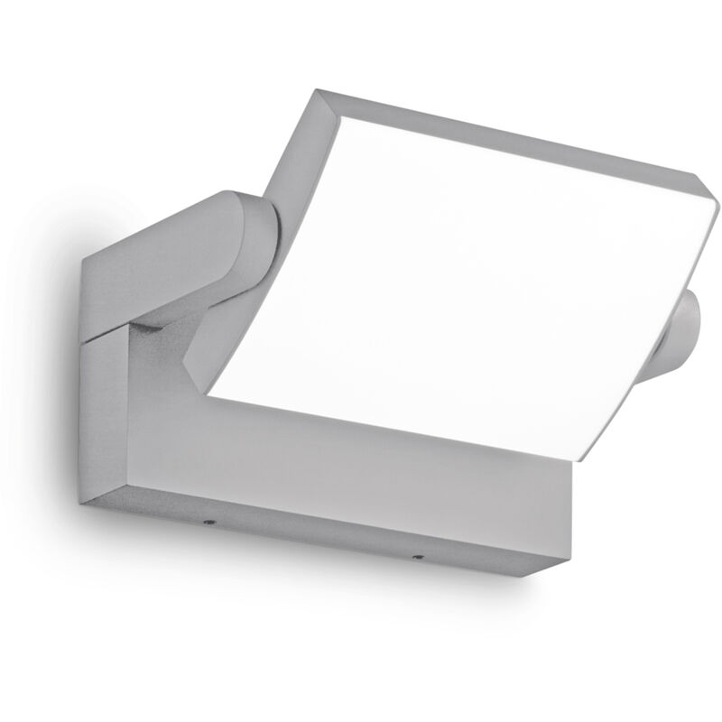 foto del prodotto applique da parete contemporaneo swipe alluminio grigio led 20,5w 3000k ip54