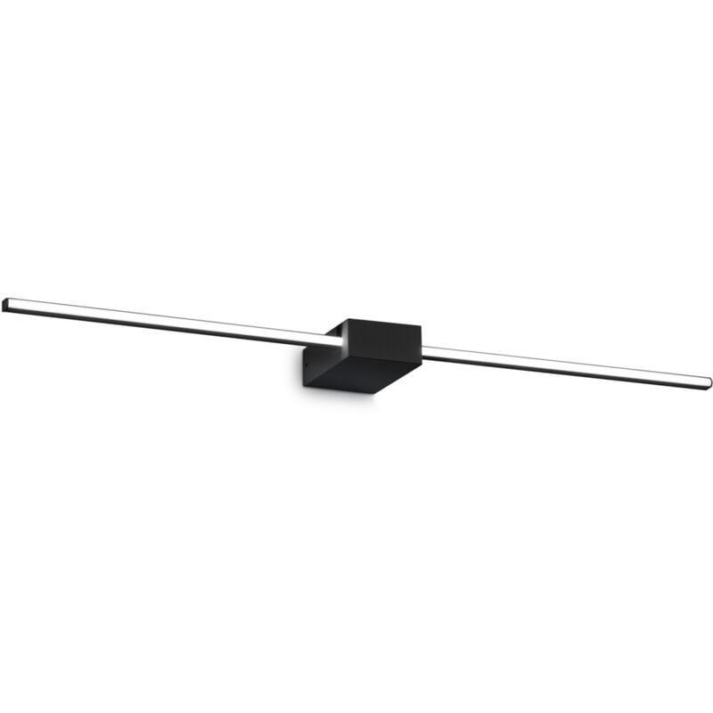 foto del prodotto applique da parete contemporaneo theo alluminio nero led 13,5w 3000k ip20