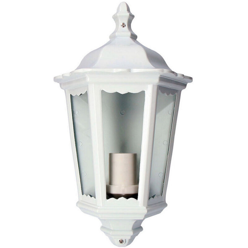 foto del prodotto applique da parete edm 73205 milan bianco 100 w e27