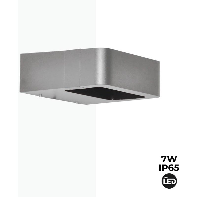 foto del prodotto applique da parete esterno led kurrt 7w ip65 bianco caldo