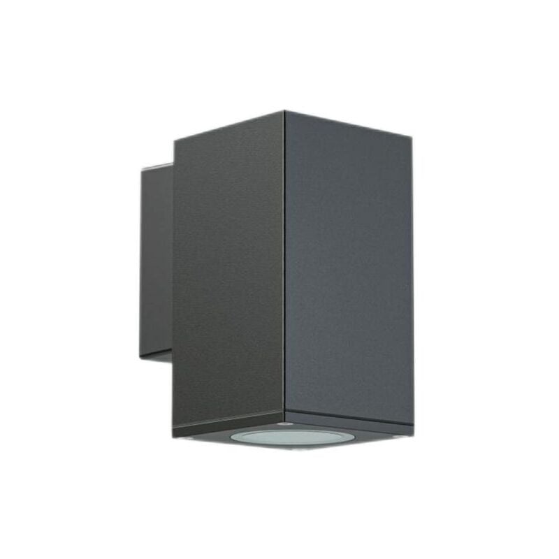 foto del prodotto applique da parete '''glamour''' grigia quadra gu10 8x10,7cm papillon