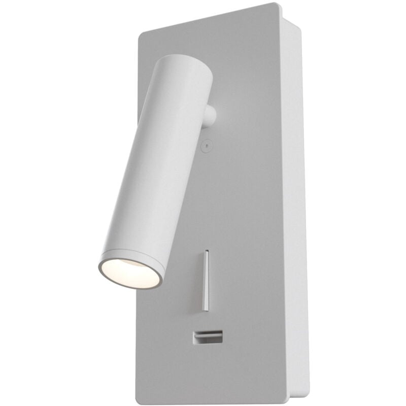 foto del prodotto applique da parete interno moderno mirax metallo bianco luce led integrato 3w