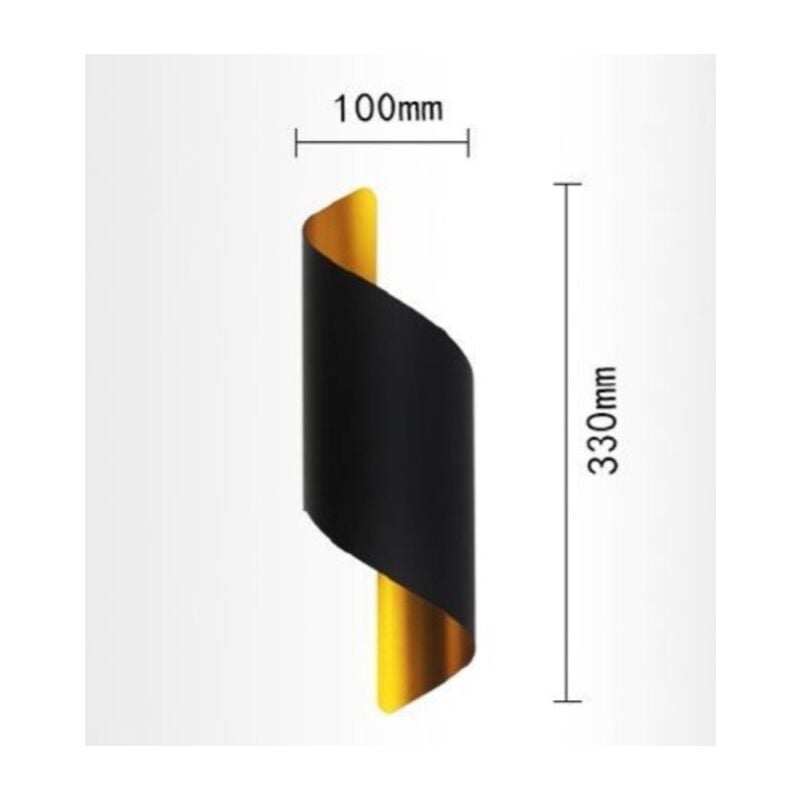 foto del prodotto applique da parete led g9 doppia luce lampada a muro nero bianco design moderno per camera soggiorno bagno nero