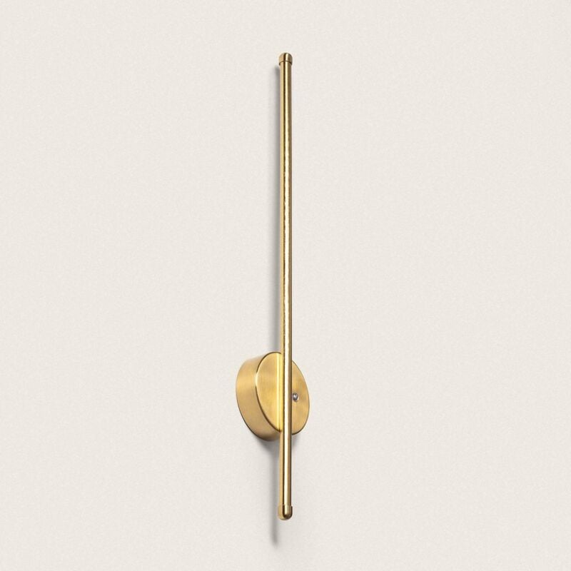 foto del prodotto applique da parete lineare led metallo con batteria ricaricabile usb becca oro