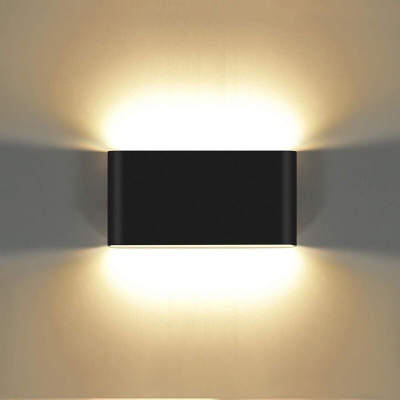 foto del prodotto applique da parete moderna da 20 w, applique da parete in alluminio, impermeabile ip65, per interni ed esterni, per camera da letto, bagno,