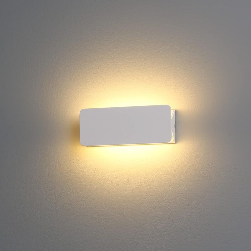 foto del prodotto applique da parete orientabile 4w 3000k led bianco caldo applique da parete per interni applique da parete up down illuminazione da parete per