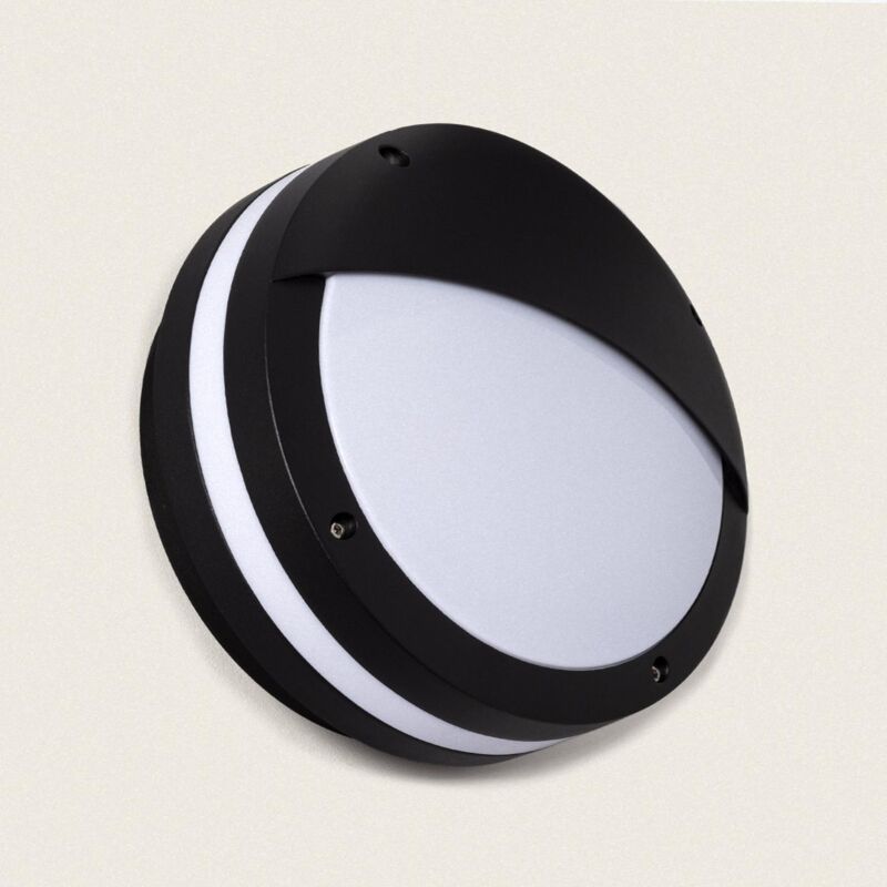foto del prodotto applique da parete per esterni alluminio 300 mm ip65 natoli nero