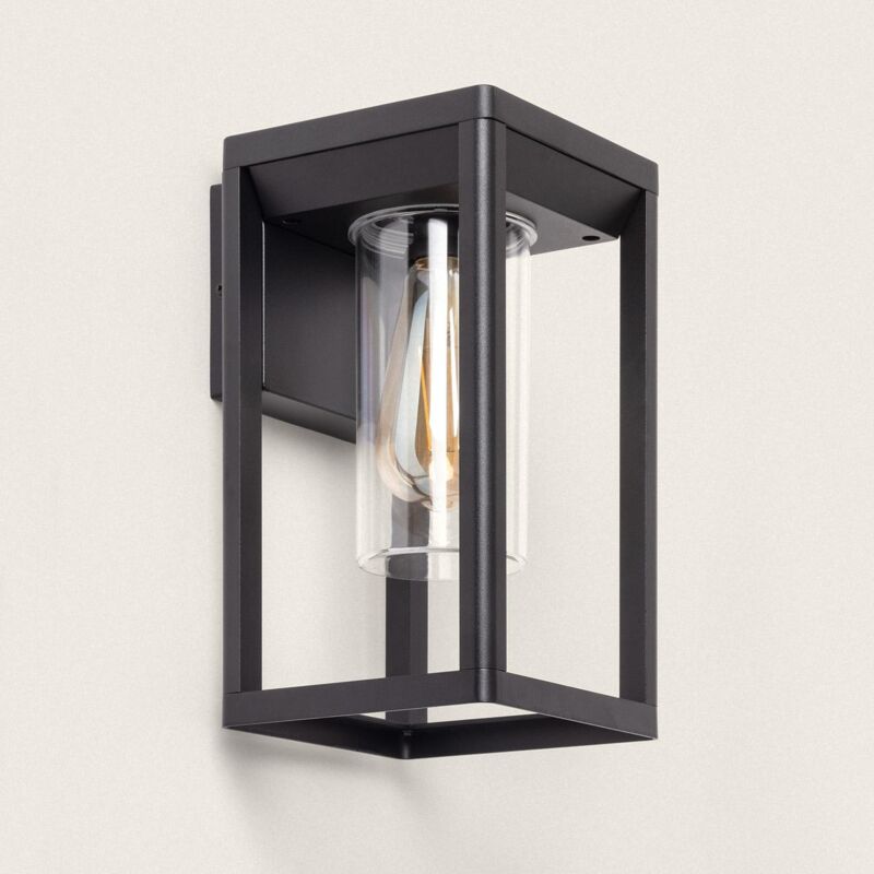 foto del prodotto applique da parete per esterni alluminio ankari nero