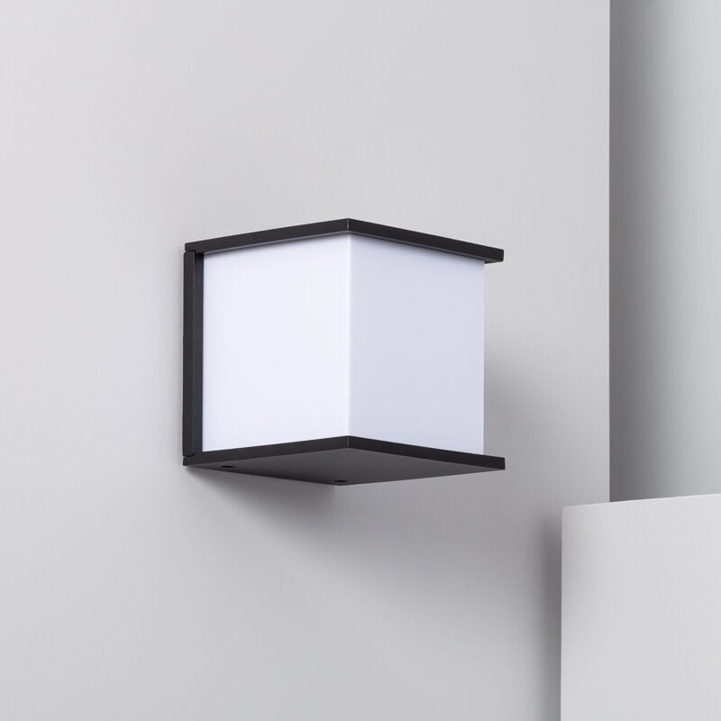 foto del prodotto applique da parete per esterni alluminio daman nero
