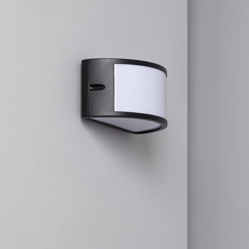 foto del prodotto applique da parete per esterni alluminio lenir nero