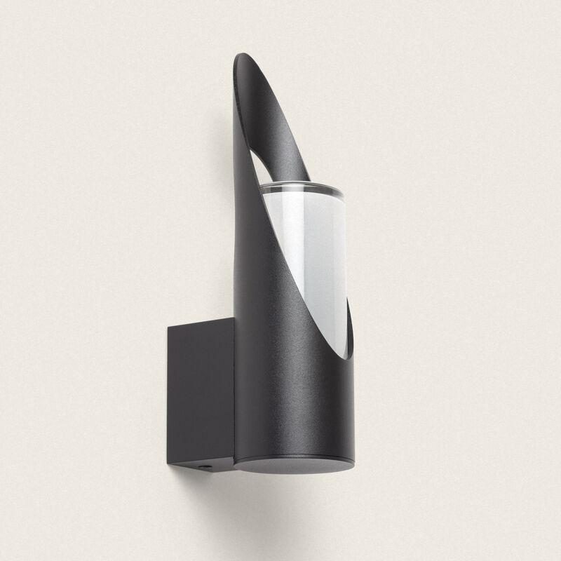 foto del prodotto applique da parete per esterni alluminio oblong nero
