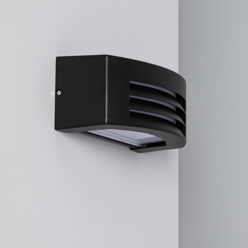 foto del prodotto applique da parete per esterni alluminio riva nero
