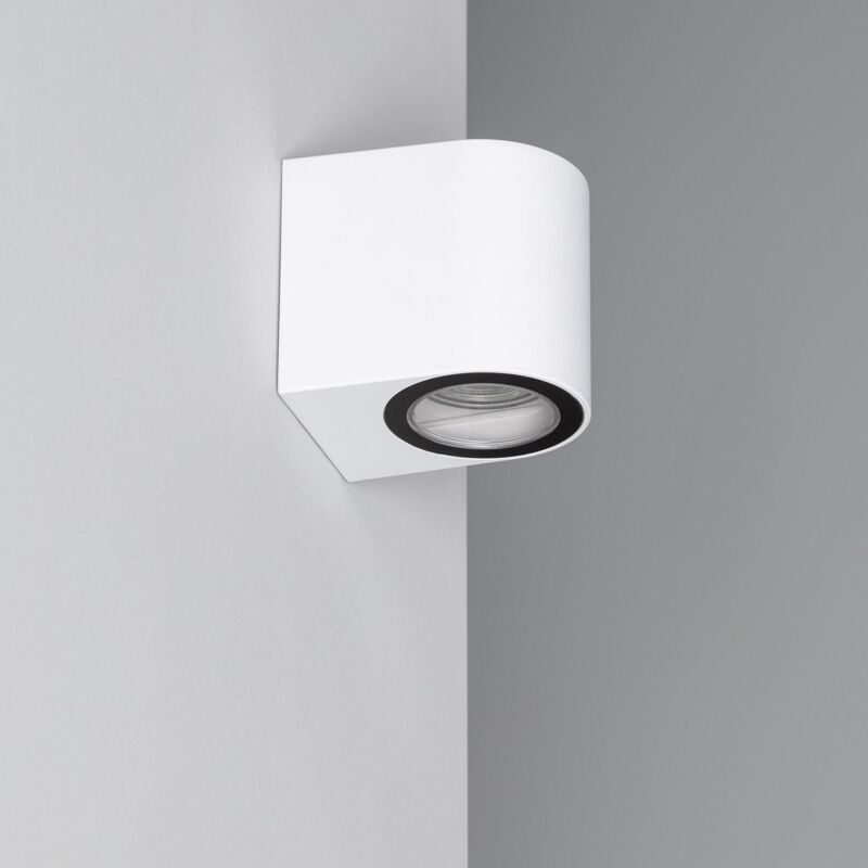 foto del prodotto applique da parete per esterni gala bianco bianco