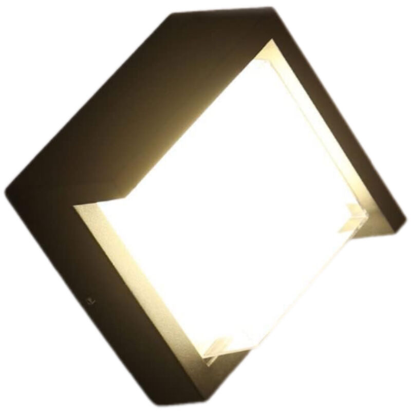 foto del prodotto applique da parete per esterni, lampada da parete a led da 12 w, ip65, impermeabile, decorazione da parete per esterni, per cortile, giardino,