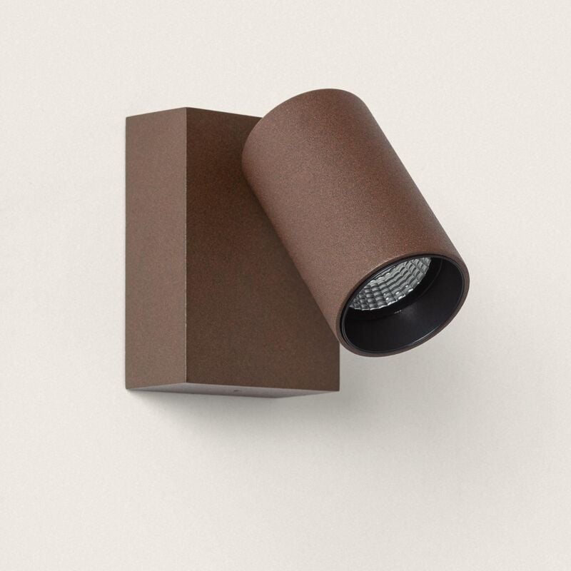 foto del prodotto applique da parete per esterni led 10w alluminio cct selezionabile cct kuriya ossido