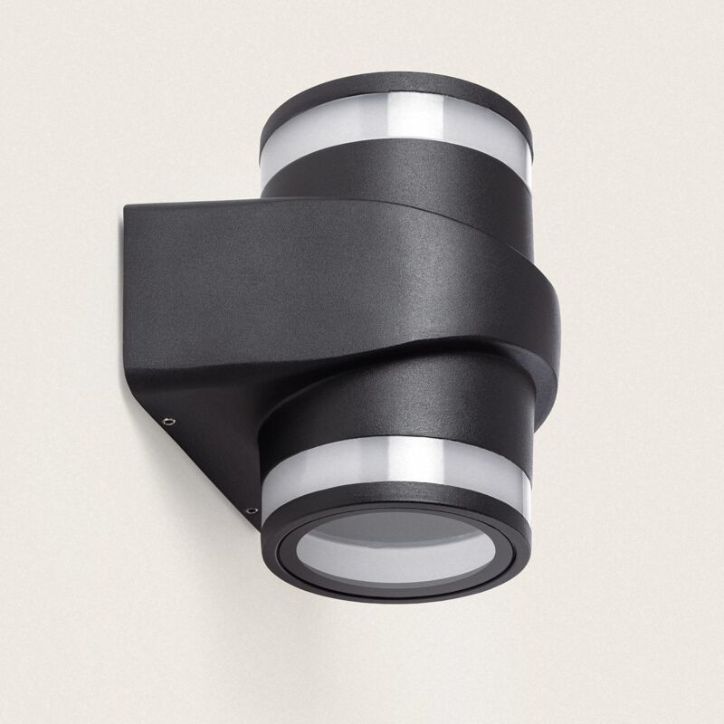 foto del prodotto applique da parete per esterni led 10w alluminio superficie neky duo nero